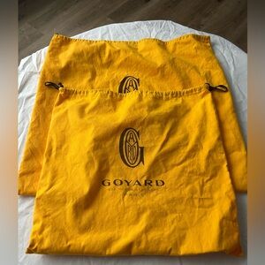 Goyard Dust Bags, Set Of Two, Paris Designer 26.5 X 24 And 22 X 20